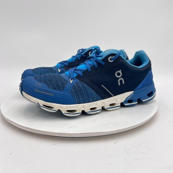 On Running Other - On Cloudflyer Swiss Engineering Men Size 8 Blue White Athletic Running Shoes